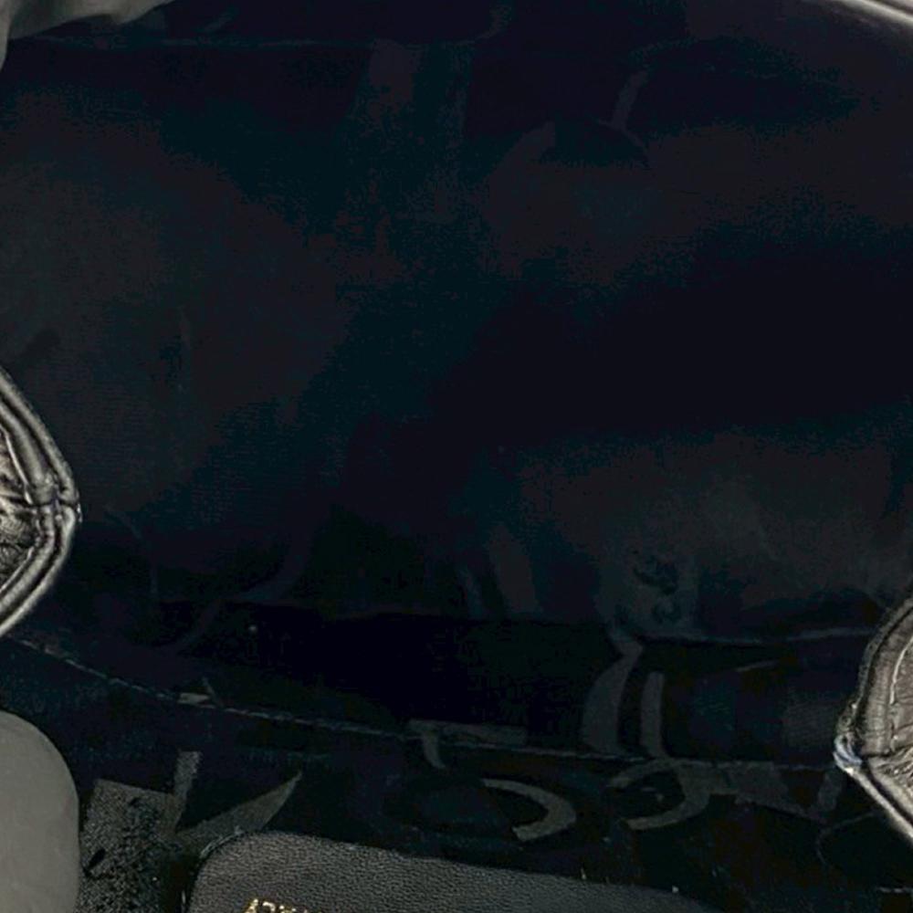 Ferragamo B Ferragamo Black Calf Leather Gancini skin Backpack Italy