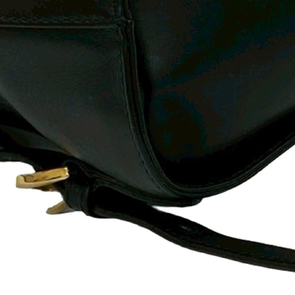 Ferragamo B Ferragamo Black Calf Leather Gancini skin Backpack Italy
