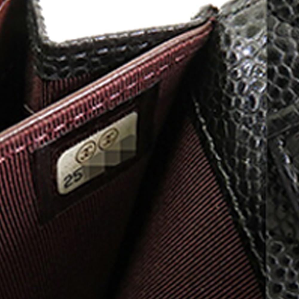 Chanel AB Chanel Black Caviar Leather Leather Classic Caviar Flap Wallet on Chain Italy