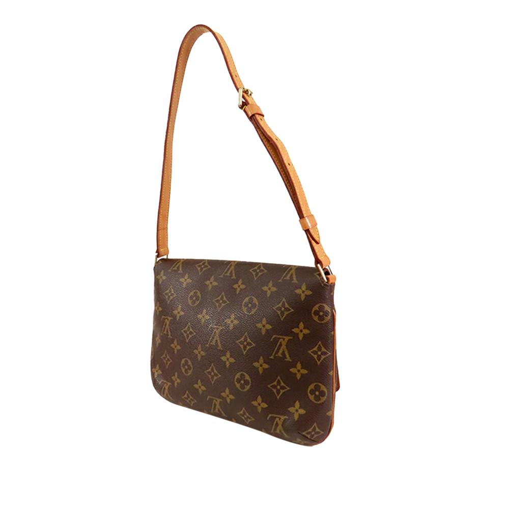 Louis Vuitton B Louis Vuitton Brown Monogram Canvas Fabric Monogram Musette Tango Short Strap France