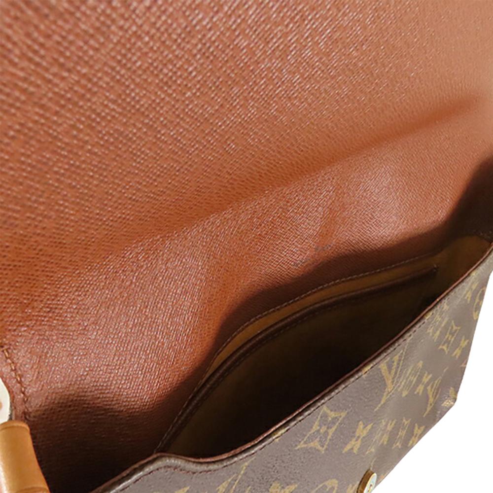 Louis Vuitton B Louis Vuitton Brown Monogram Canvas Fabric Monogram Musette Tango Short Strap France