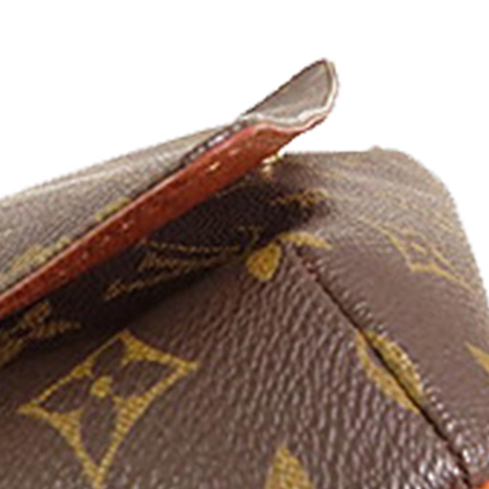 Louis Vuitton B Louis Vuitton Brown Monogram Canvas Fabric Monogram Musette Tango Short Strap France