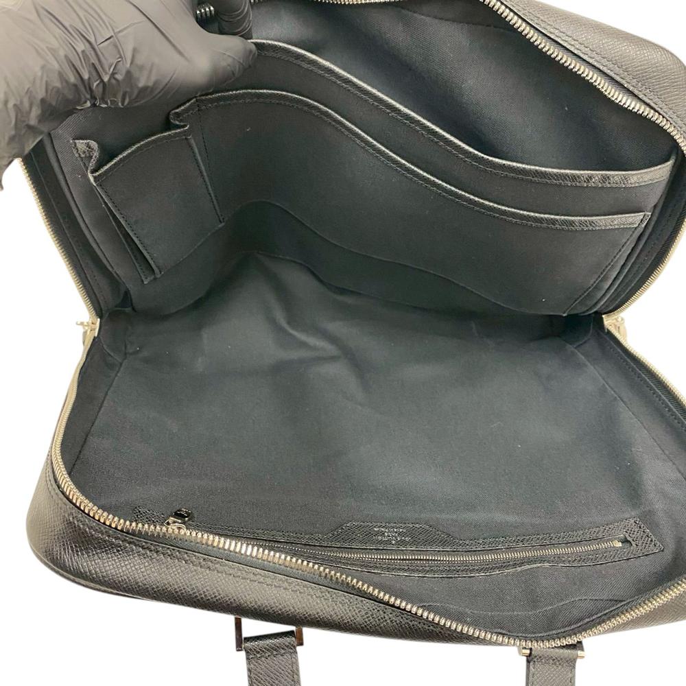 Louis Vuitton AB Louis Vuitton Black Taiga Leather Leather Taiga Igor Briefcase France