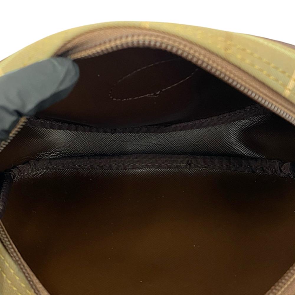 Burberry B Burberry Brown Light Brown Canvas Fabric Vintage Check Crossbody United Kingdom