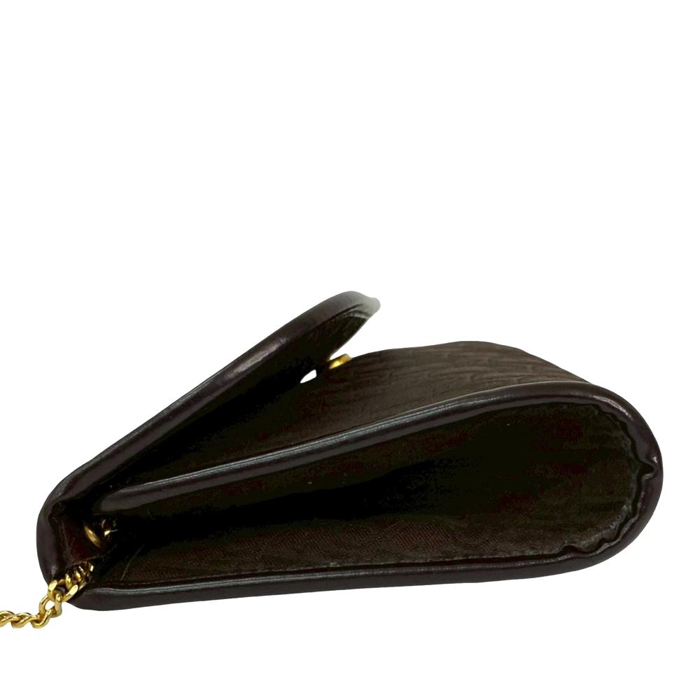 Christian Dior AB Dior Brown Dark Brown Canvas Fabric Diorissimo Trotter Chain Shoulder Bag France