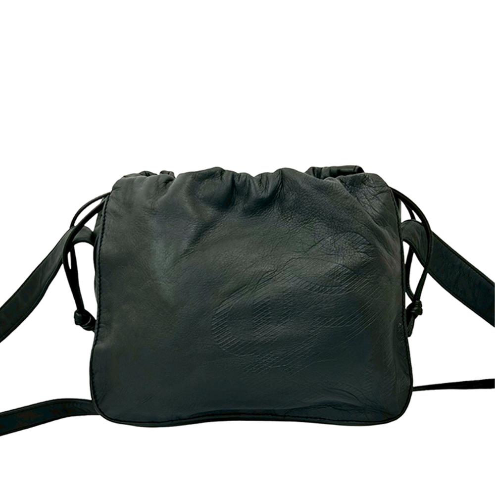 Loewe AB LOEWE Black Nappa Leather Leather Nappa Anagram Drawstring Crossbody Spain