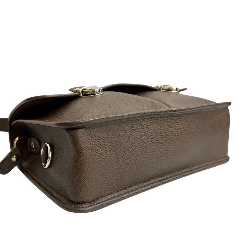 Louis Vuitton AB Louis Vuitton Brown Dark Brown Taiga Leather Leather Taiga Alexei Messenger France