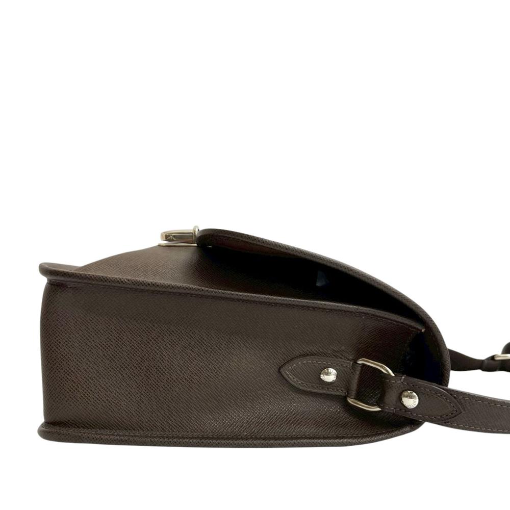 Louis Vuitton AB Louis Vuitton Brown Dark Brown Taiga Leather Leather Taiga Alexei Messenger France
