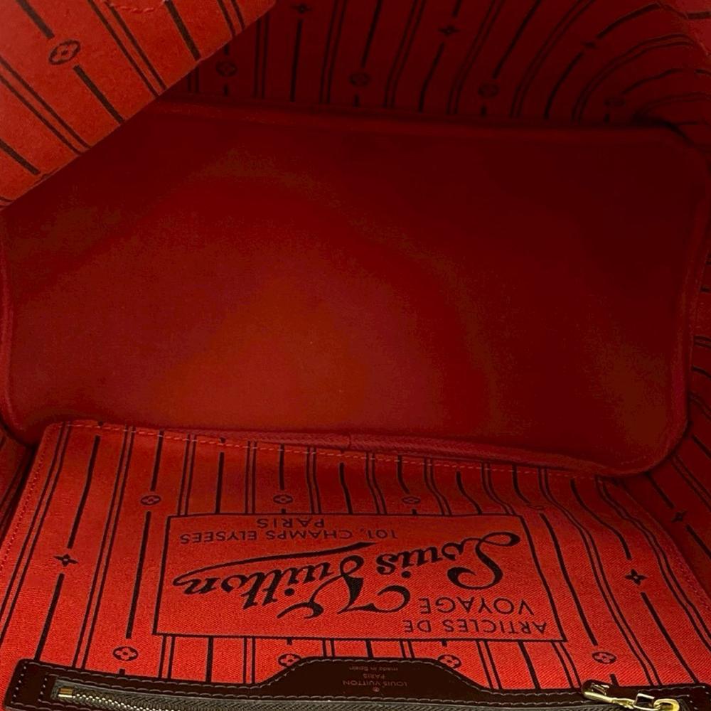 Louis Vuitton AB Louis Vuitton Brown Damier Canvas Fabric Damier Ebene Neverfull MM France