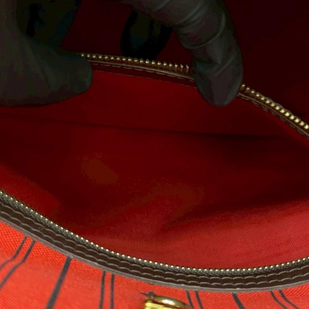 Louis Vuitton AB Louis Vuitton Brown Damier Canvas Fabric Damier Ebene Neverfull MM France