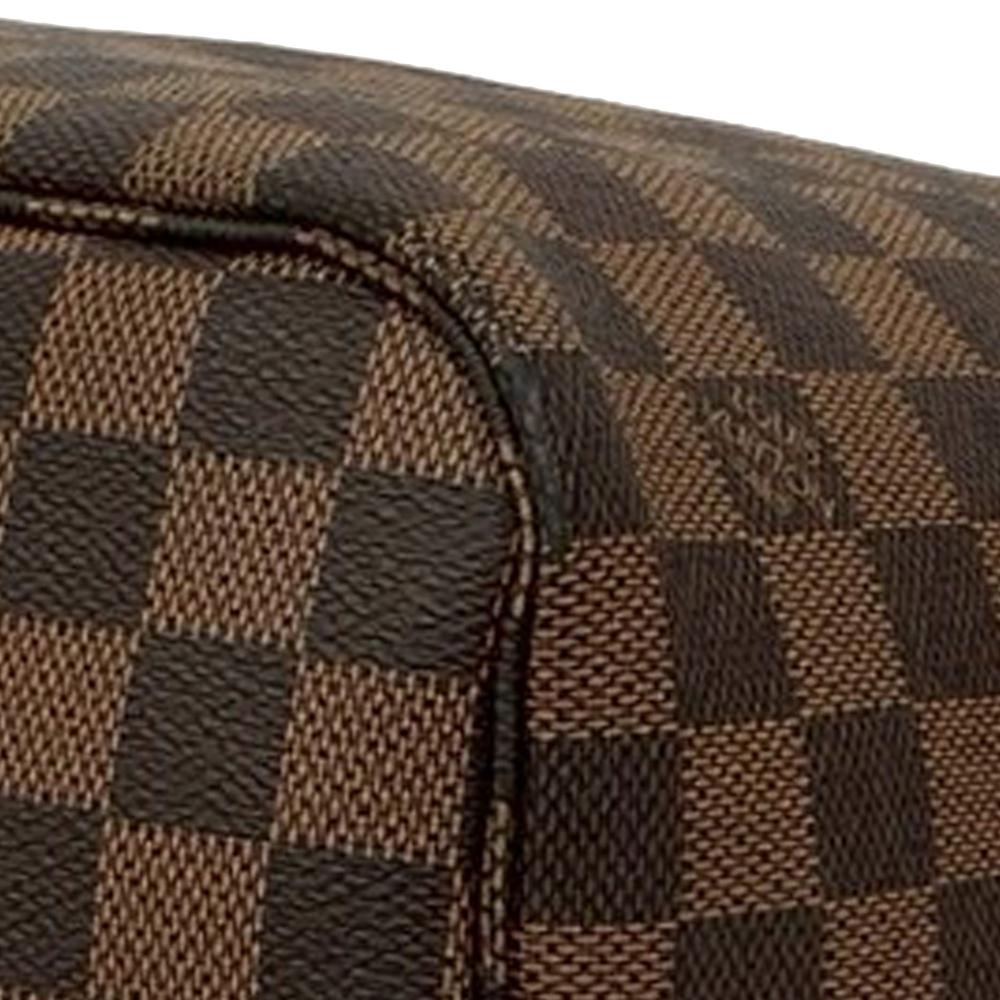Louis Vuitton AB Louis Vuitton Brown Damier Canvas Fabric Damier Ebene Neverfull MM France