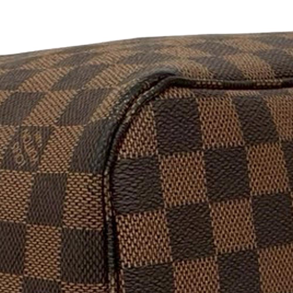 Louis Vuitton AB Louis Vuitton Brown Damier Canvas Fabric Damier Ebene Neverfull MM France