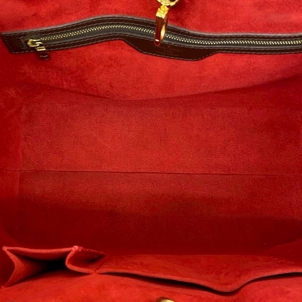 Louis Vuitton AB Louis Vuitton Brown Damier Canvas Fabric Damier Ebene Hampstead MM Spain