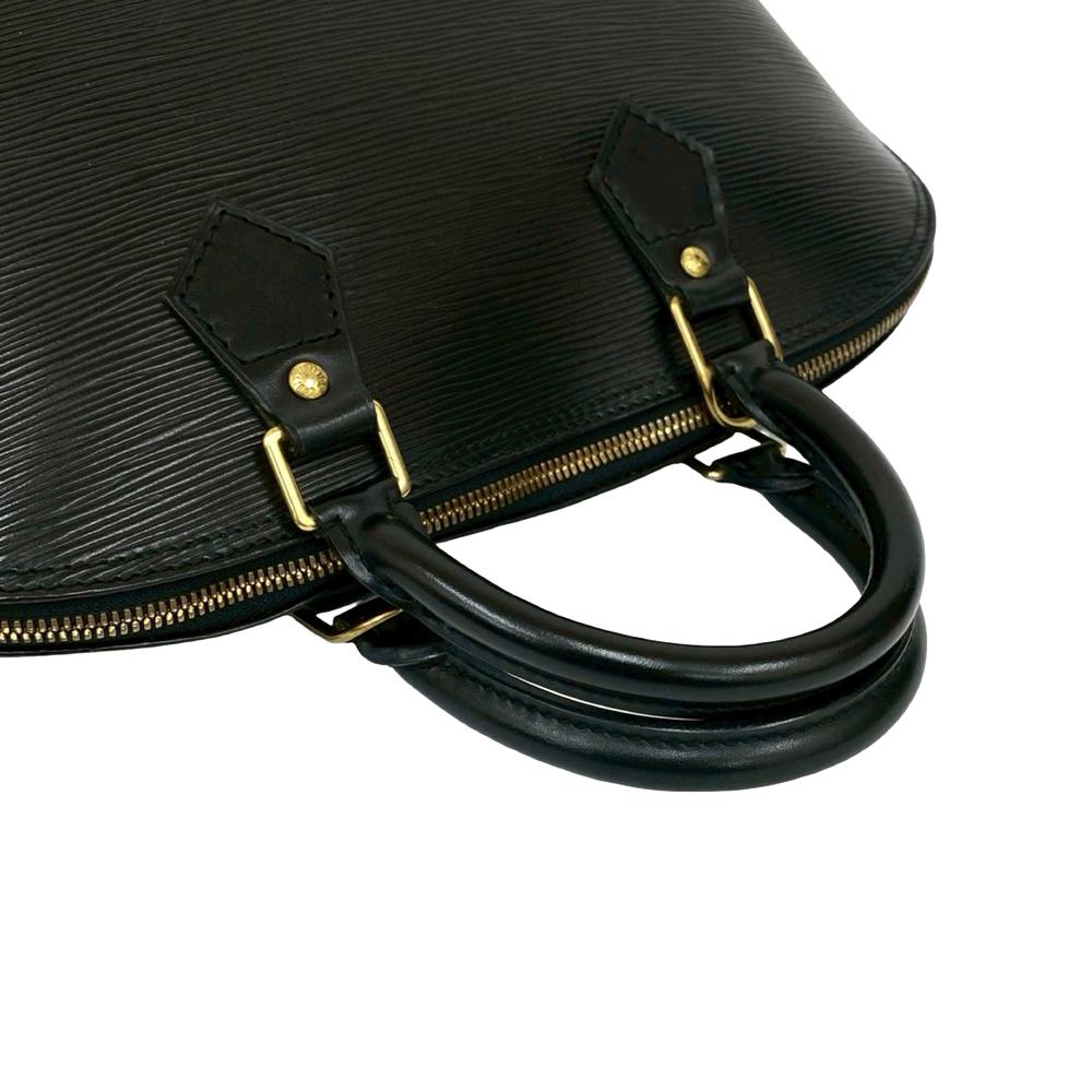 Louis Vuitton AB Louis Vuitton Black Epi Leather Leather Epi Alma PM France
