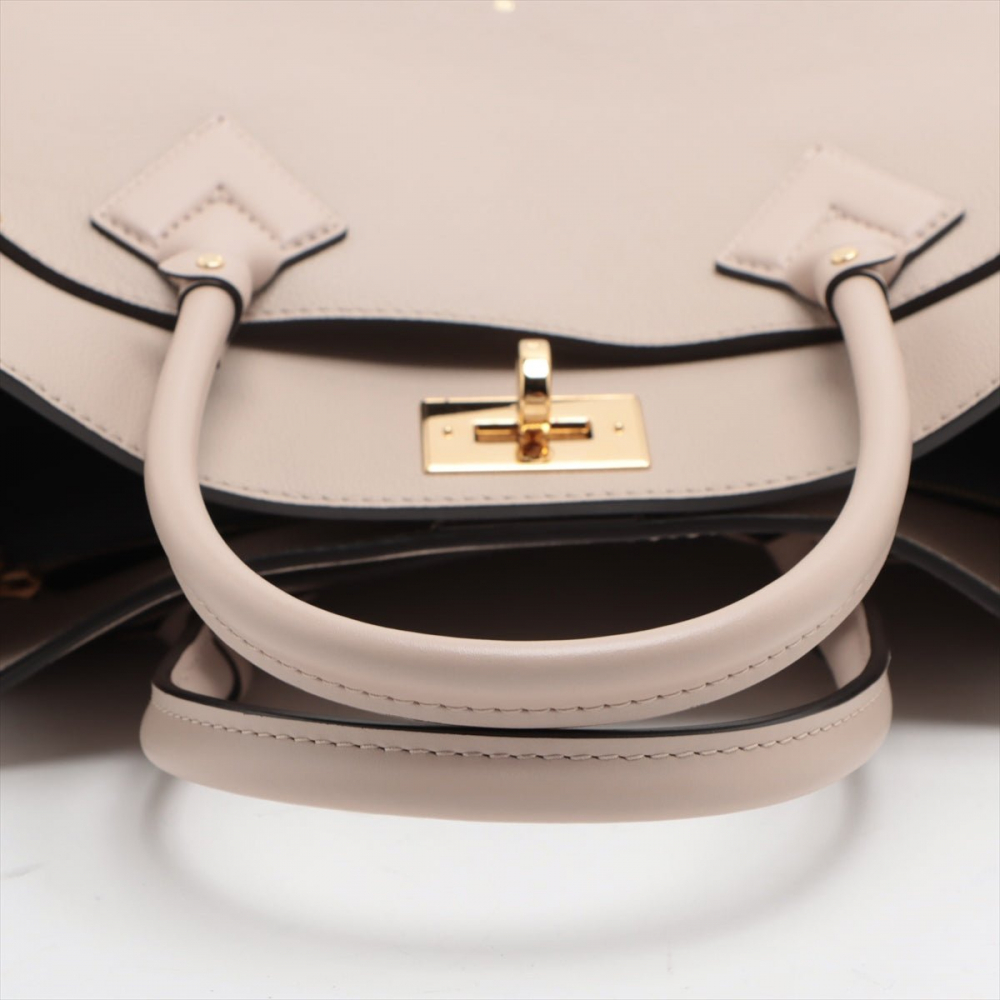 Louis Vuitton On My Side MM Monogram Sides Leather 2-Ways Tote Bag Monogram