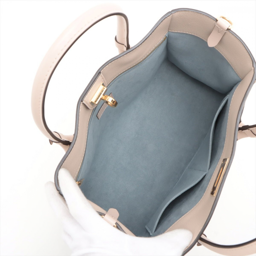 Louis Vuitton On My Side MM Monogram Sides Leather 2-Ways Tote Bag Monogram