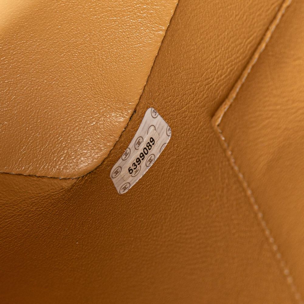 Chanel B Chanel Brown Beige Caviar Leather Leather Caviar Medallion Tote France