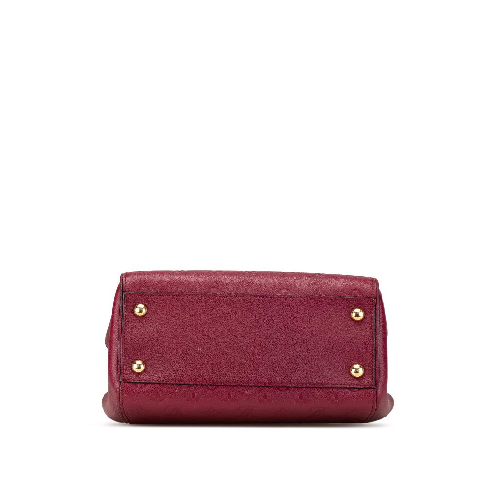 Louis Vuitton B Louis Vuitton Red Bordeaux Monogram Empreinte Leather Trocadero France