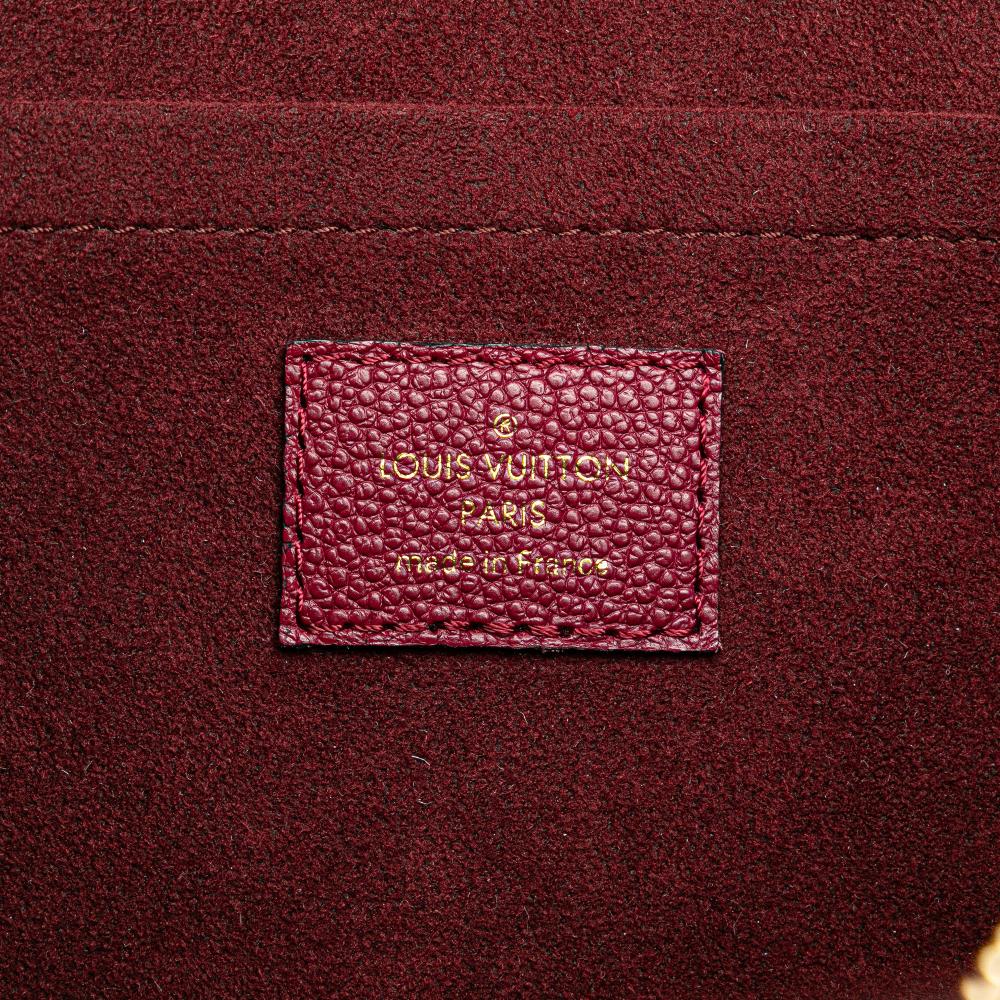 Louis Vuitton B Louis Vuitton Red Bordeaux Monogram Empreinte Leather Trocadero France
