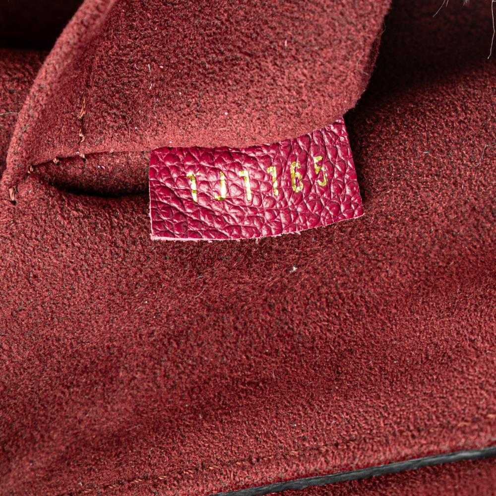 Louis Vuitton B Louis Vuitton Red Bordeaux Monogram Empreinte Leather Trocadero France