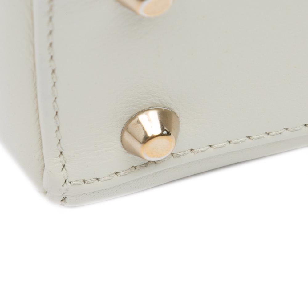 Christian Dior B Dior White Calf Leather DiorAmour Niki De Saint Phalle Mini skin Lady Dior Italy