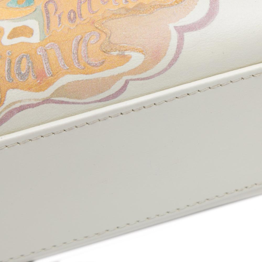 Christian Dior B Dior White Calf Leather DiorAmour Niki De Saint Phalle Mini skin Lady Dior Italy