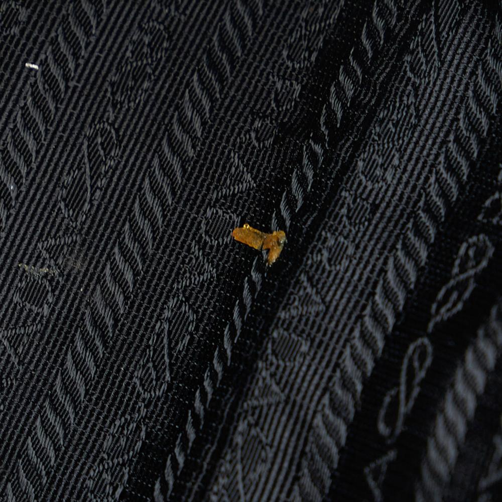 Prada B Prada Black Nylon Fabric Tessuto Buckle Messenger Bag Italy