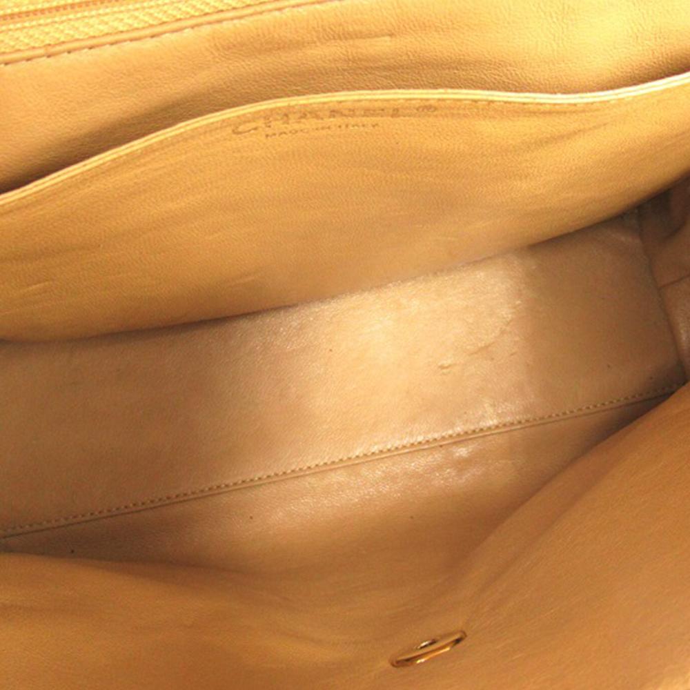 Chanel B Chanel Brown Light Brown Caviar Leather Leather Caviar Kelly Top Handle Bag Italy