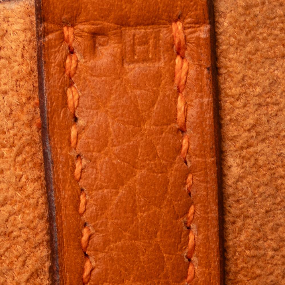 Hermès AB Hermès Orange Calf Leather Clemence Picotin Lock 22 France