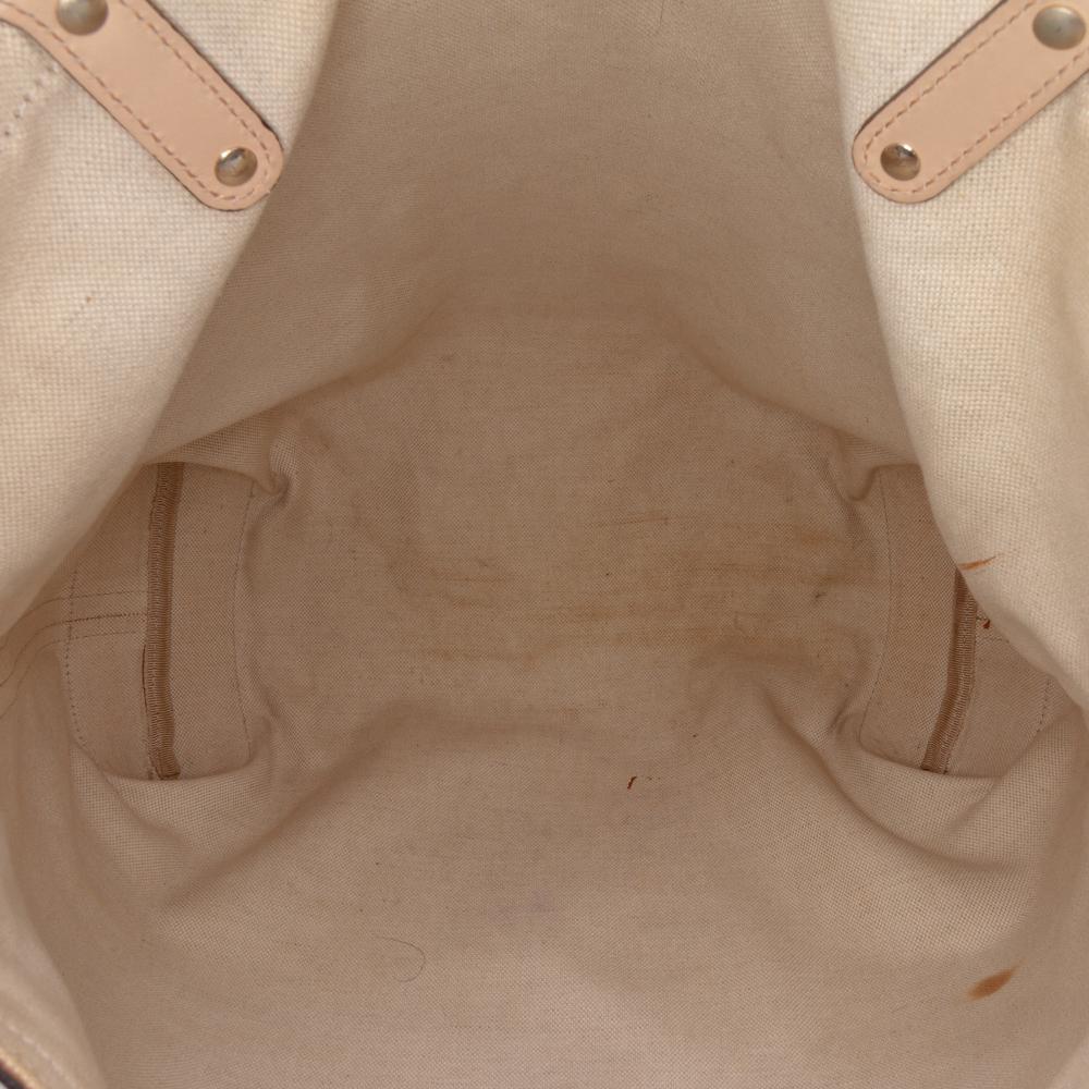 Gucci B Gucci Brown Beige Canvas Fabric GG Craft Tote Italy