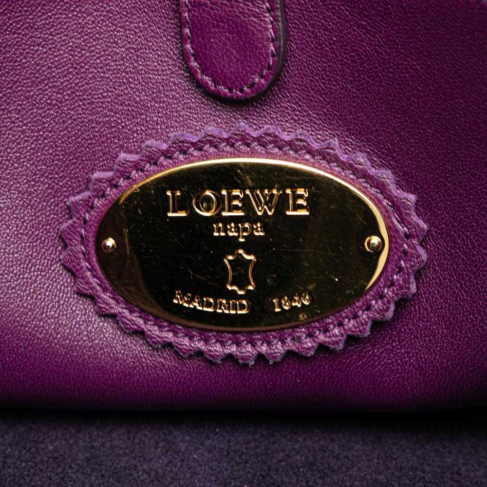 Loewe B LOEWE Purple Nappa Leather Leather Nappa Anagram Tassel Crossbody Spain