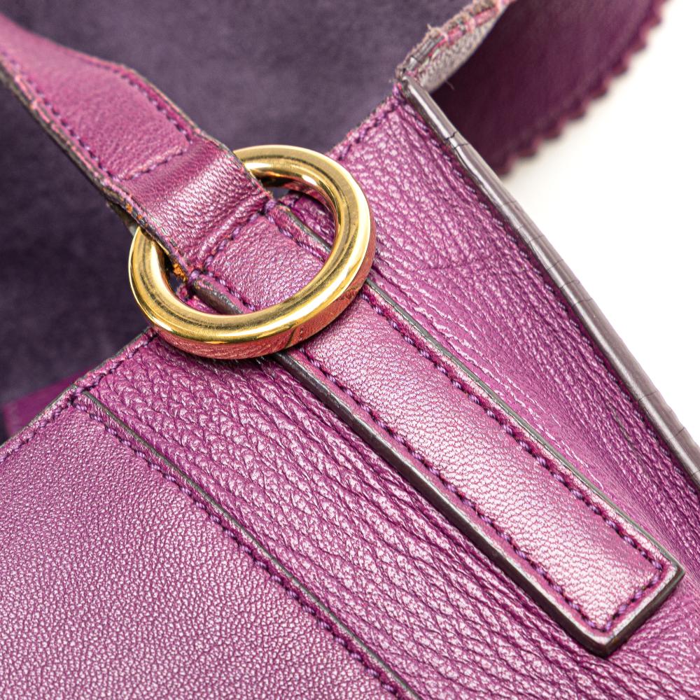 Loewe B LOEWE Purple Nappa Leather Leather Nappa Anagram Tassel Crossbody Spain