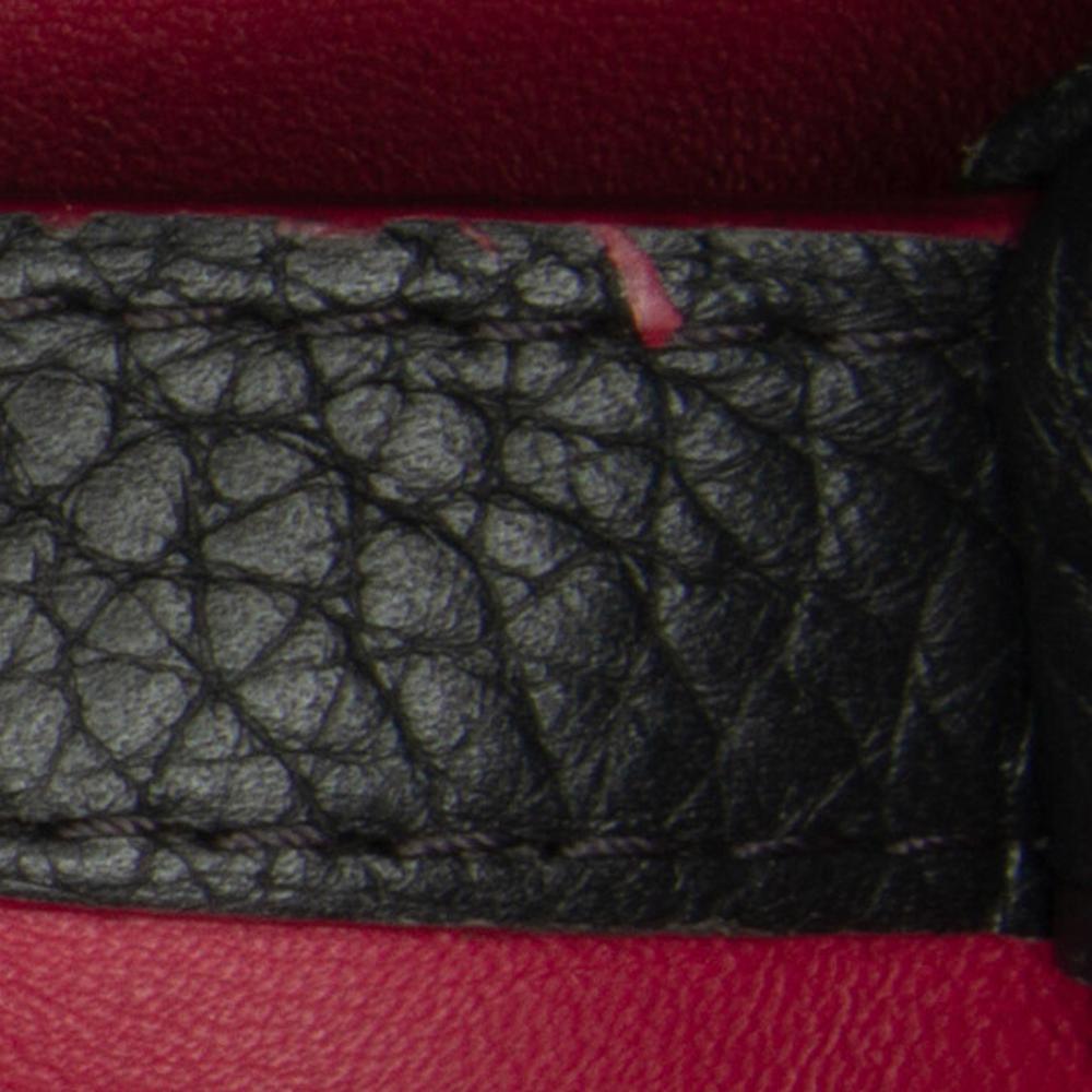 Louis Vuitton AB Louis Vuitton Black Calf Leather Taurillon Capucines BB France