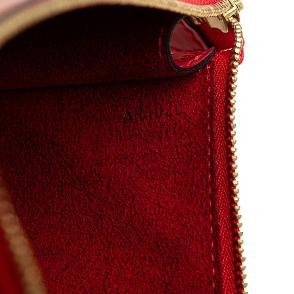 Louis Vuitton AB Louis Vuitton Red Epi Leather Leather Epi Pochette Accessoires France