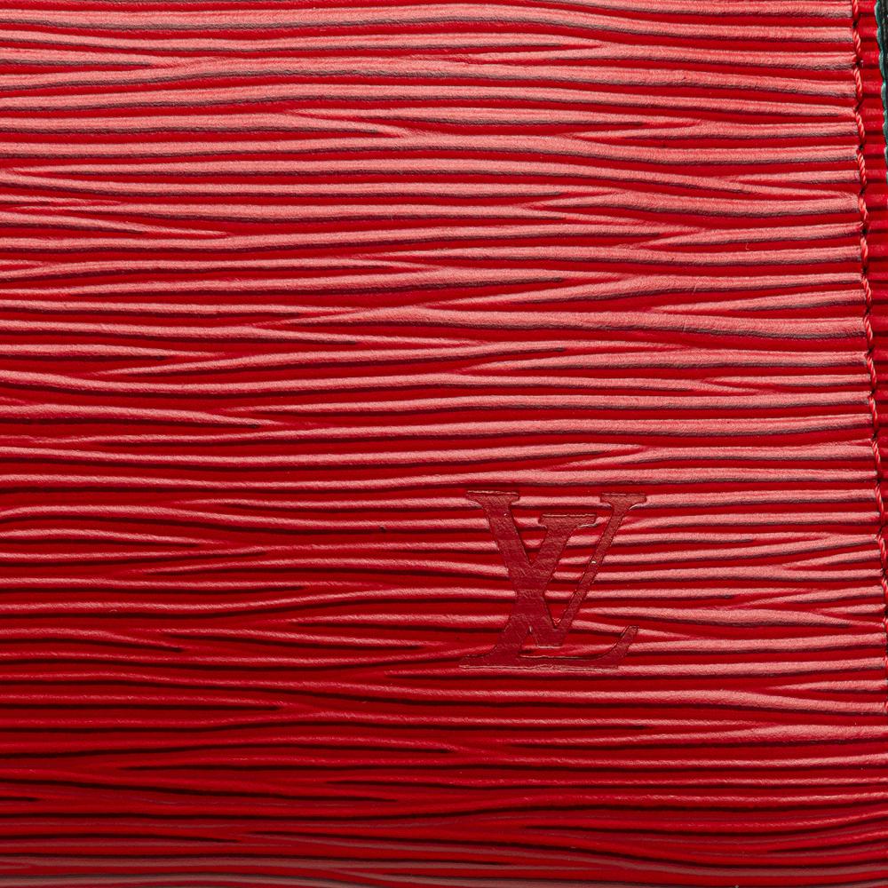 Louis Vuitton AB Louis Vuitton Red Epi Leather Leather Epi Pochette Accessoires France