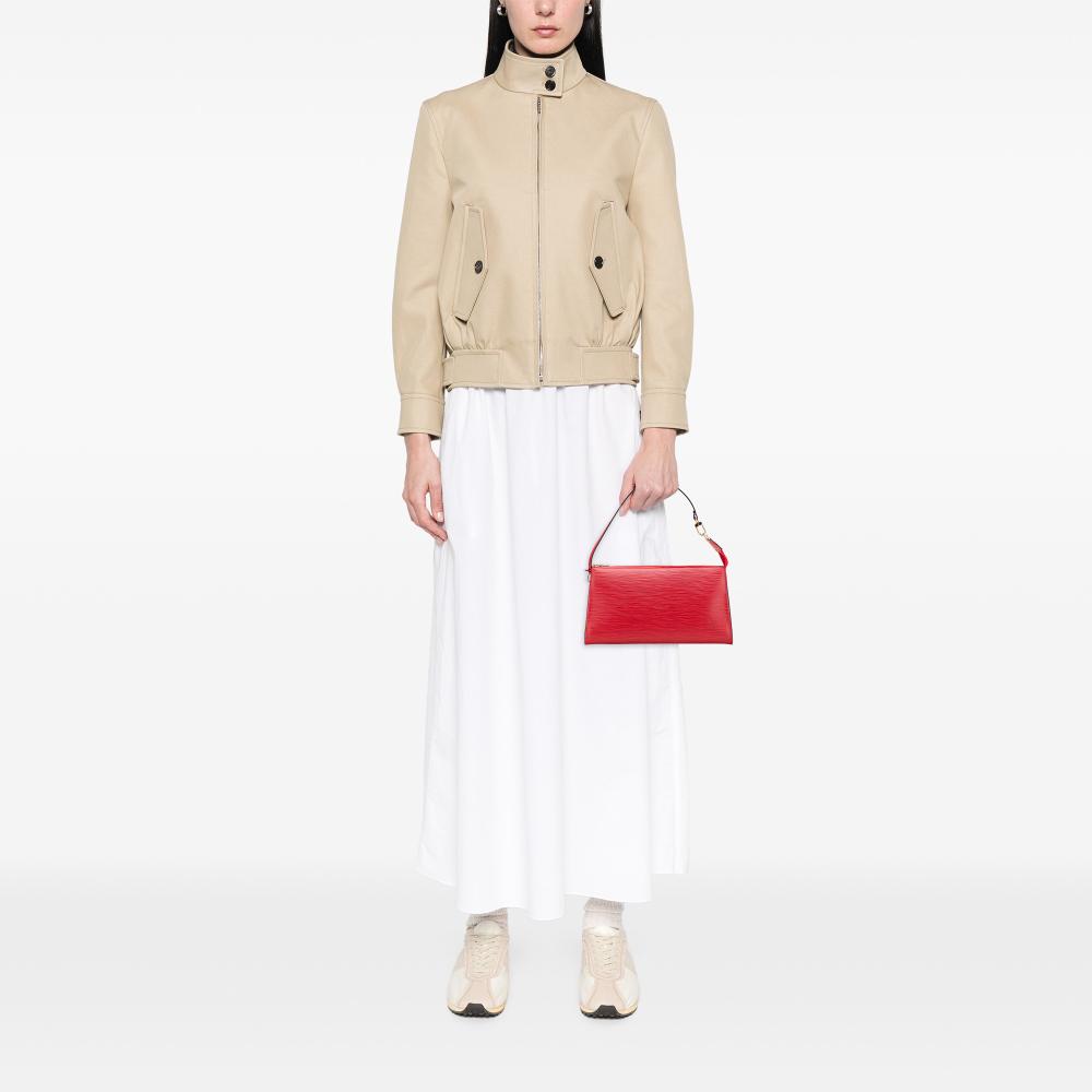 Louis Vuitton AB Louis Vuitton Red Epi Leather Leather Epi Pochette Accessoires France