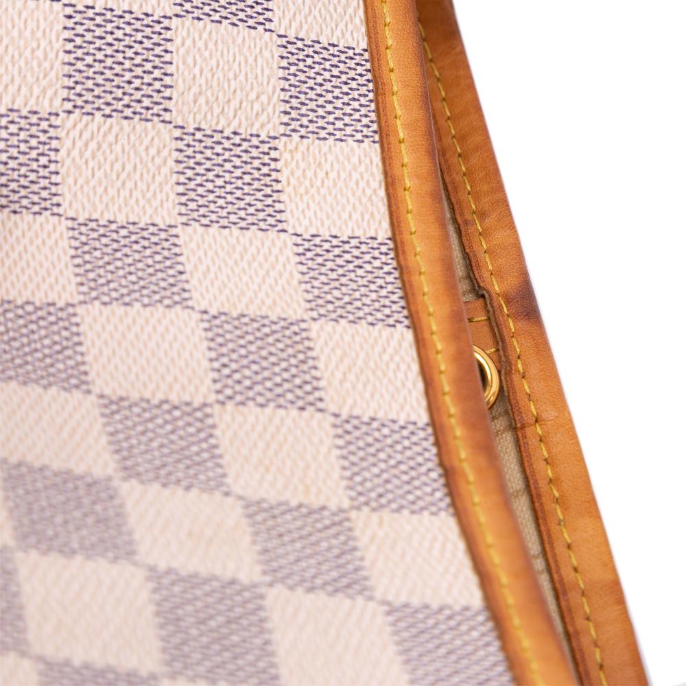 Louis Vuitton B Louis Vuitton White Damier Canvas Fabric Damier Azur Neverfull MM Spain