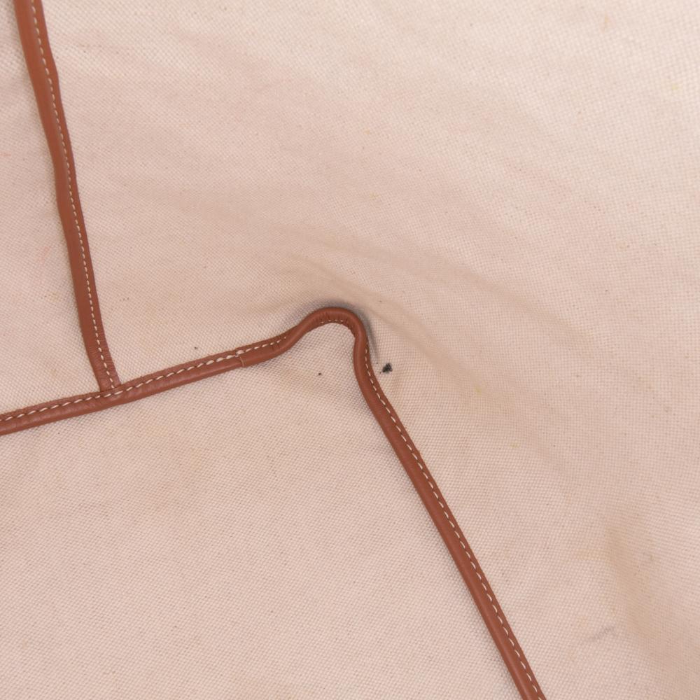 Goyard B Goyard Black with Brown Coated Canvas Fabric Goyardine Saint Louis GM France