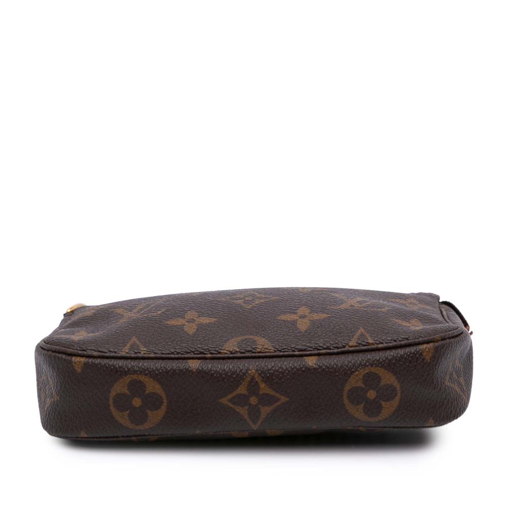Louis Vuitton AB Louis Vuitton Brown Monogram Canvas Fabric Monogram Mini Pochette Accessoires France