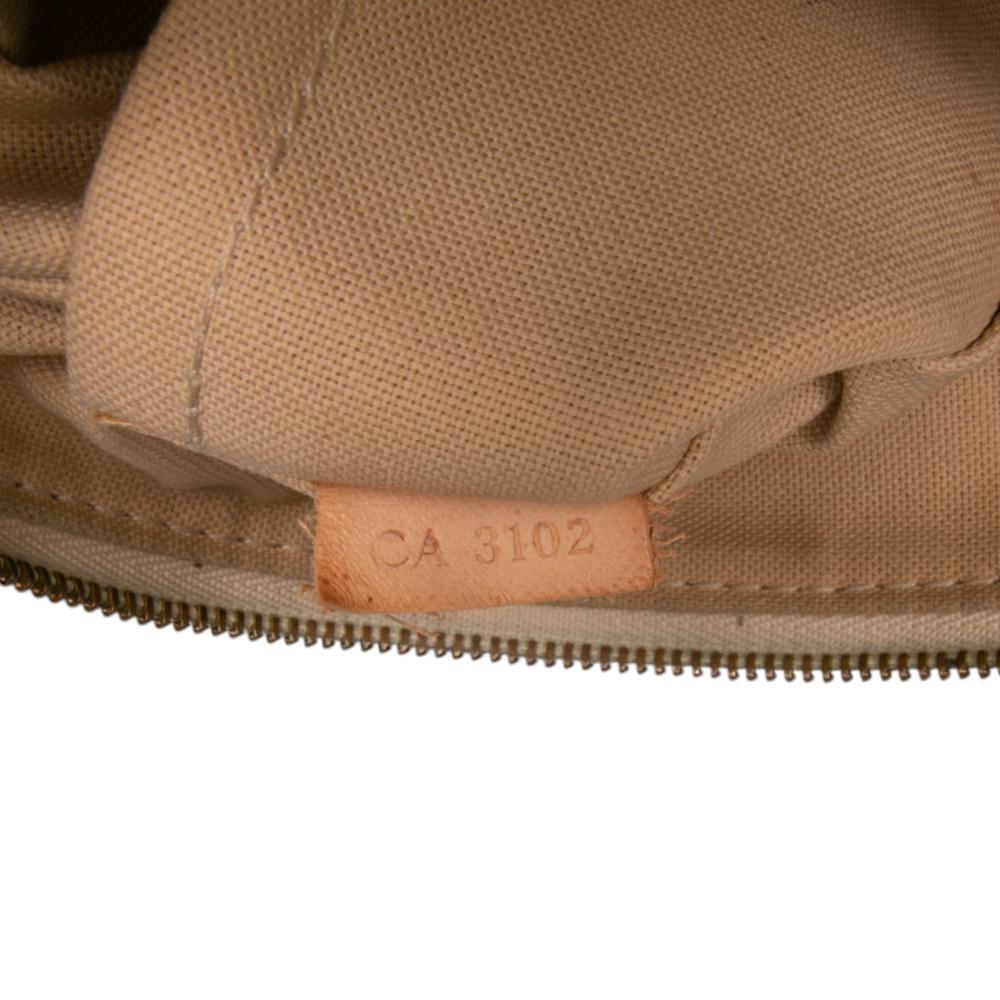 Louis Vuitton B Louis Vuitton White Damier Canvas Canvas Damier Azur Pochette Accessoires Spain