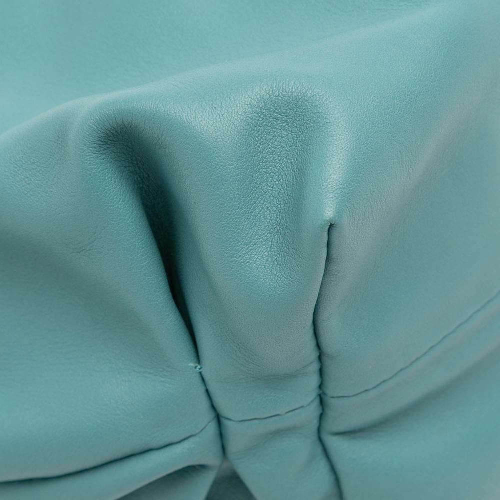 Bottega Veneta AB Bottega Veneta Blue Light Blue Lambskin Leather Leather Lambskin Chain Pouch Italy