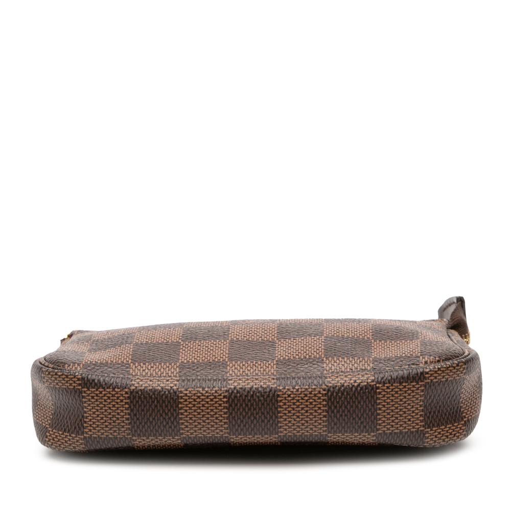 Louis Vuitton AB Louis Vuitton Brown Damier Canvas Canvas Damier Ebene Mini Pochette Accessoires France