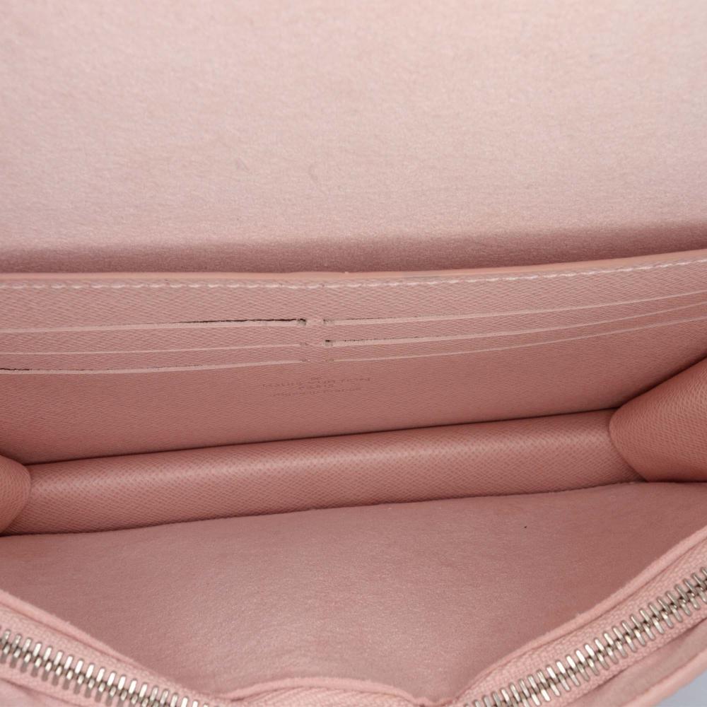 Louis Vuitton AB Louis Vuitton Pink Light Pink Epi Leather Leather Epi Twist Belt Chain Wallet France