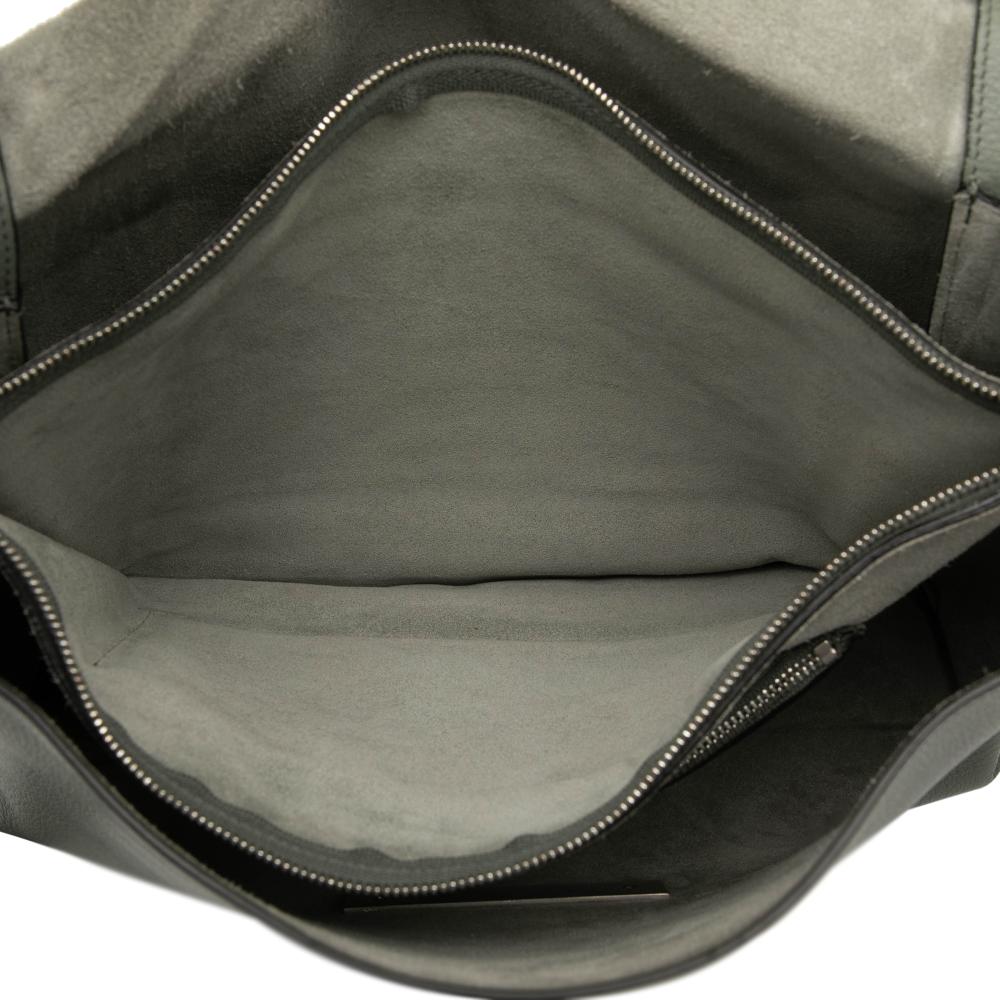 Celine B Celine Gray Calf Leather skin Blade Crossbody Italy