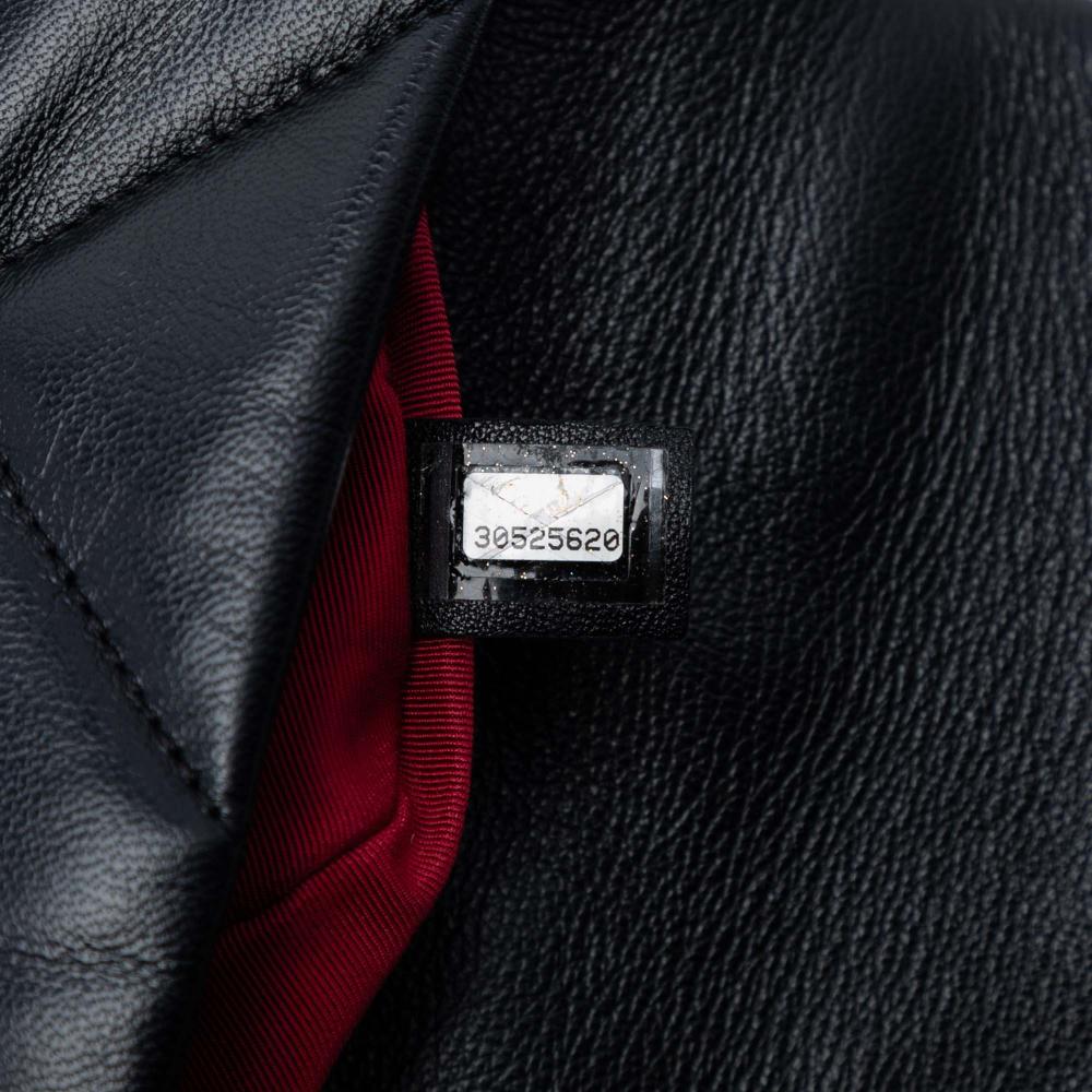 Chanel AB Chanel Black Lambskin Leather Leather Medium Lambskin 19 Flap Italy