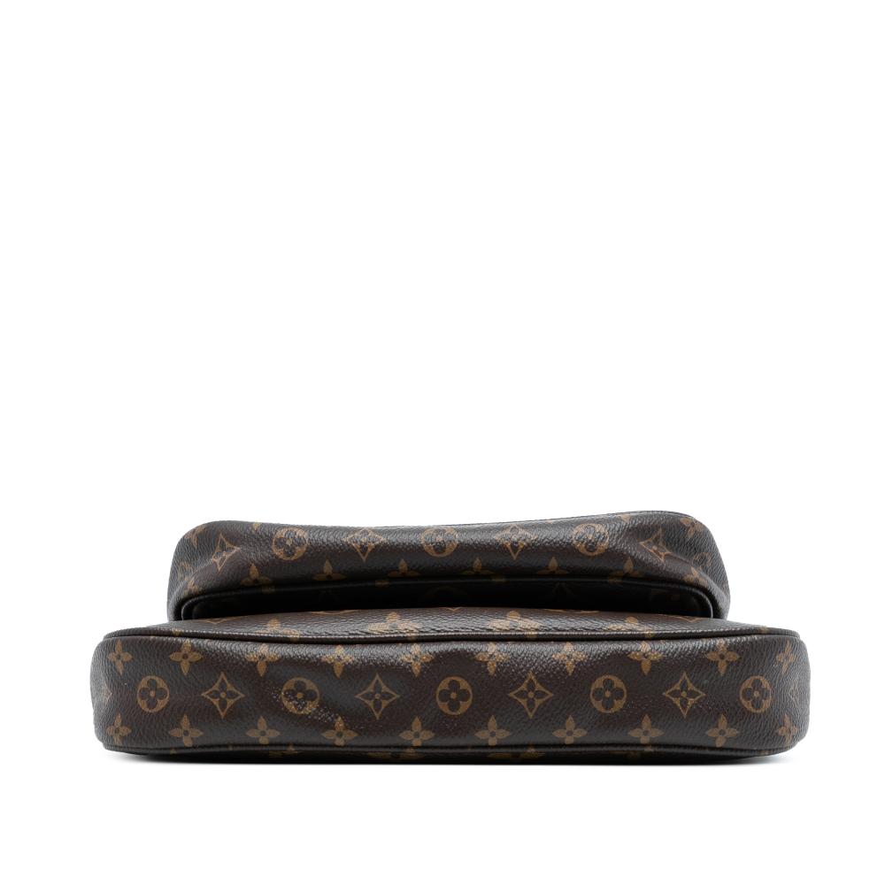 Louis Vuitton AB Louis Vuitton Brown Monogram Canvas Fabric Monogram Multi Pochette Accessoires France