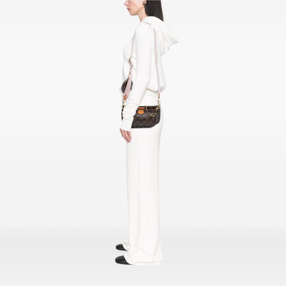 Louis Vuitton AB Louis Vuitton Brown Monogram Canvas Fabric Monogram Multi Pochette Accessoires France