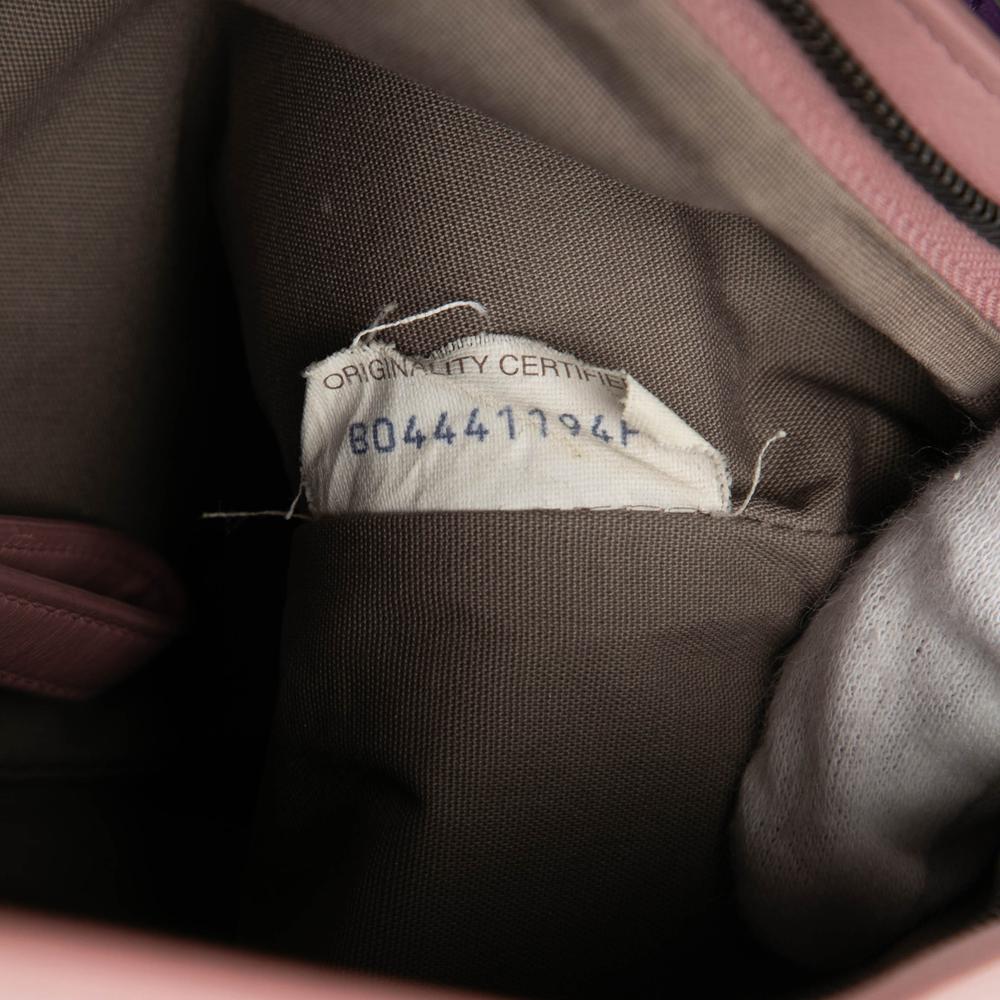 Bottega Veneta B Bottega Veneta Purple Nappa Leather Leather Bicolor Nappa Intrecciato Wristlet Clutch Italy