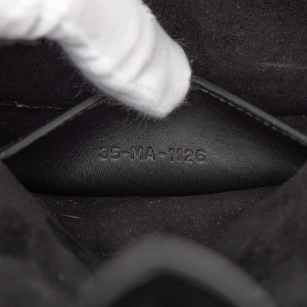 Christian Dior B Dior Black Calf Leather Mini D Bee Saddle Bag Italy