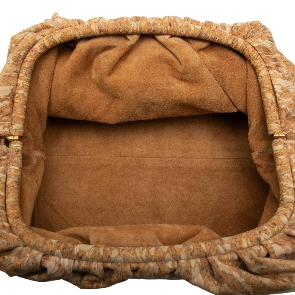 Bottega Veneta AB Bottega Veneta Brown Fiber Fabric Cork The Pouch Italy